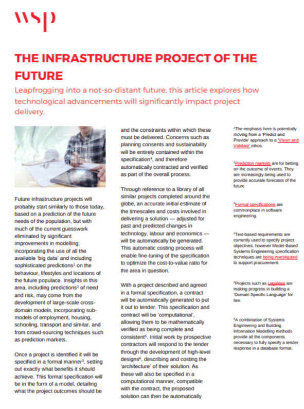 The Infrastructure Project of the Future screenshot
